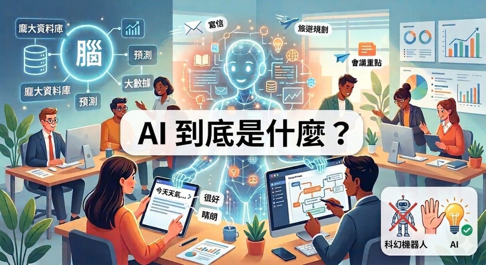 AI 到底是什麼?3 分鐘拆解人工智慧